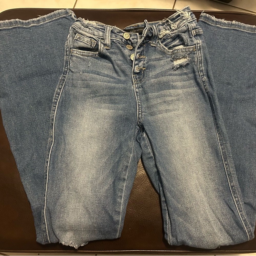 Flying Monkey Light Blue Flare Jeans